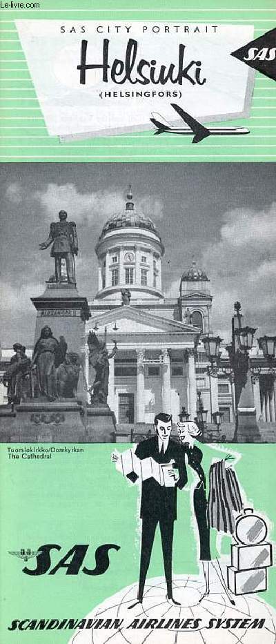 Une plaquette dpliante : Sas city portrait Helsinki (Helsingfors) - Sas Scandinavia Airlines System - fourth edition.