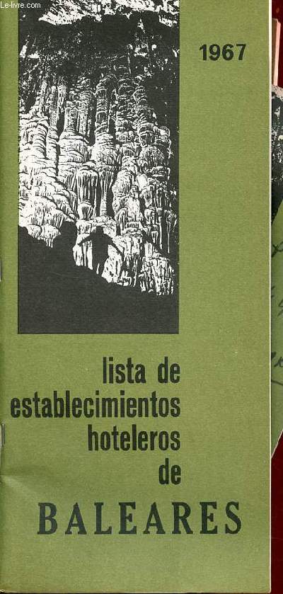 Lista de establecimientos hoteleros de Baleares 1967.