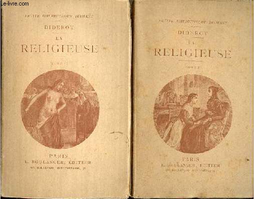 La religieuse - en 2 tomes (2 volumes) - Tomes 1 + 2 - Collection petite bibliothque diamant.