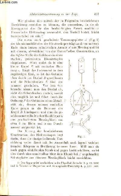 Annalen der Physik band 2 1900 n7 - Elektricittszerstreuung in der luft - Gasspectra, einfluss kleiner beimengungen - fluorescenz und nachleuchten in stickstoff - Galtonpfeife - magnetische kraft der atome - lufthermometer bei hohen temperaturen etc.