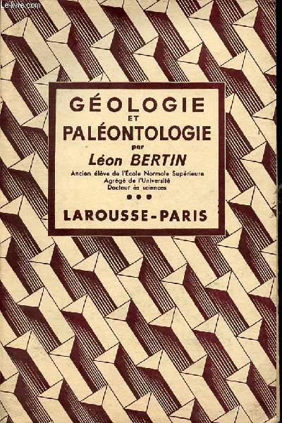 Gologie et palontologie.