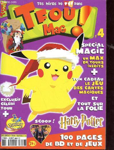 Tfou mag ! n4 dcembre 2001 - Courrier - tes jeux prfrs - info tf - ton concours jimmy neutron - infos tfou - bd franky snow - bd tony et alberto - pok'infos - pokjeux - digiscoops - digijeux - bd monstres - cinma - infos jeu vido - zik etc.