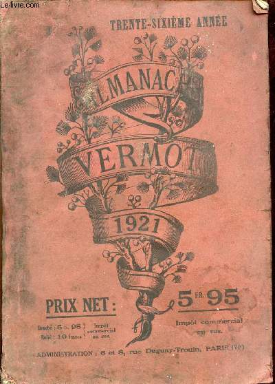 Almanach Vermot 1921 - 36e anne.