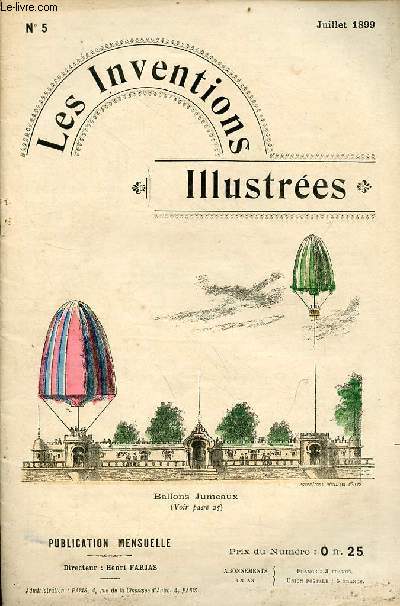 Les Inventions Illustres n5 juillet 1899 - Auto-gab - voiture darracq  trois places - petit breack rohet - appareil de suret permanent et automatique pour armes de tir et de chasse - burette la merveilleuse - entonnoir persan etc.