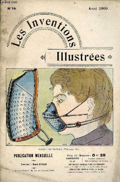 Les Inventions Illustres n14 aot 1900 - confrence Claude Couhin - controleur avertisseur - tourne page - launeophone - porte manteau d'embarcation - appareil pour repandre l'huile sur la mer - verseuse pour liquides de densits diffrentes etc.