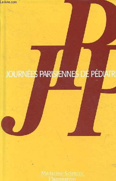 Journes parisiennes de Pdiatrie 2006 (7 et 8 octobre).