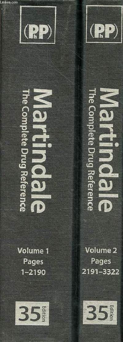 Martindale the complet drug reference - thirthy-fifth edition - 2 volumes - Volume 1 + Volume 2.