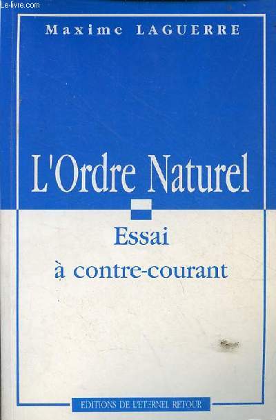 L'ordre naturel essai  contre-courant.