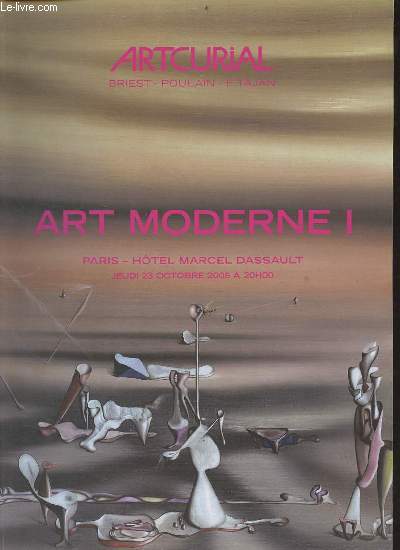 Catalogue de ventes aux enchres - Artcurial - Art Moderne I - Paris Htel Marcel Dassault jeudi 23 octobre 2008.