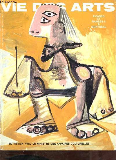 Vie des arts n119 vol.XXX juin 1985 - Lettre de New York - lettre de Londres - Picasso tel qu'en lui mme - Picasso dans l'art contemporain - Ramss II et son temps - deux tableaux religieux de Pierre Lussier et de Marius Duboois etc.
