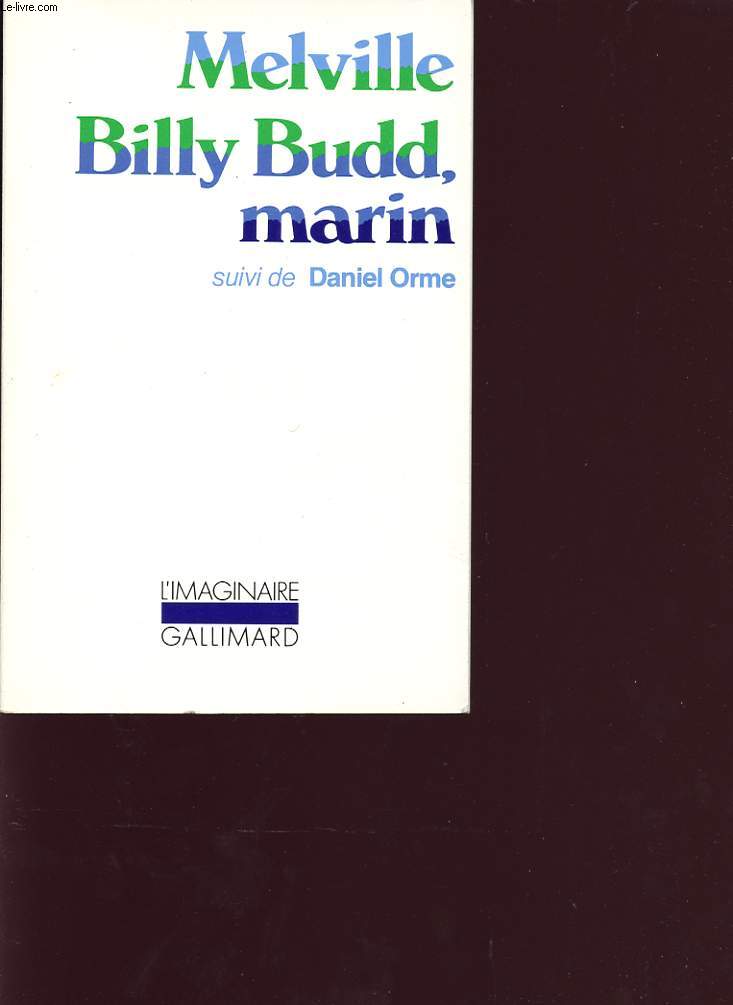 BILLY BUDD,MARIN SUIVI DE DANIEL ORME n 184