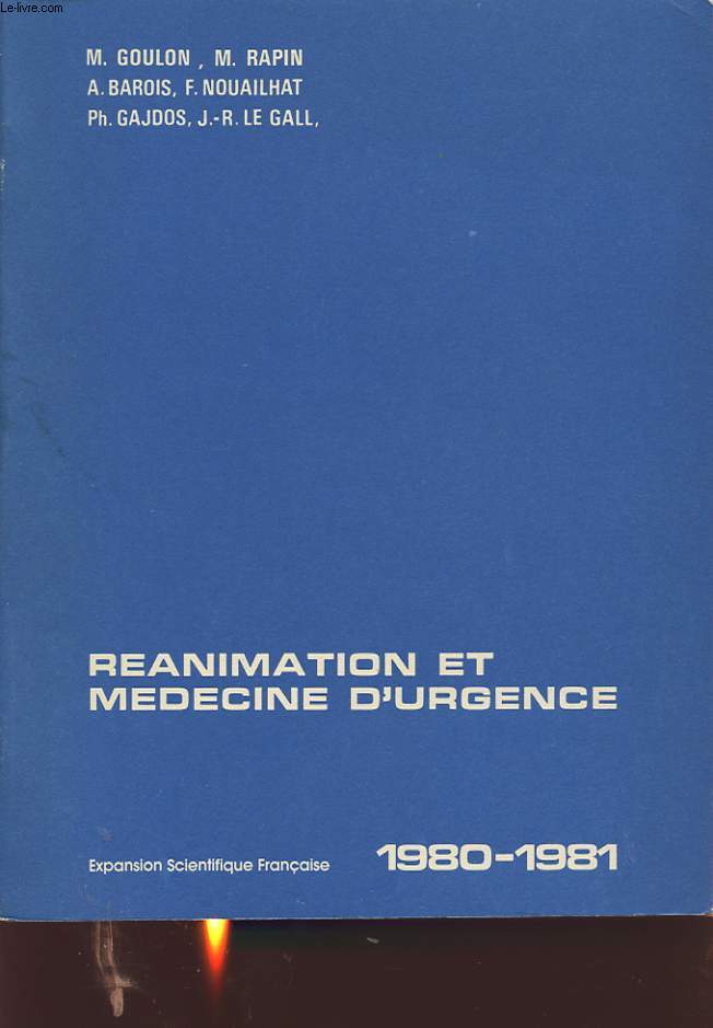 REANIMATION ET MEDECINE D URGENCE