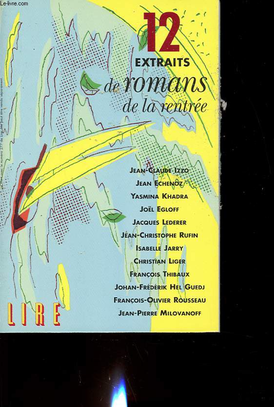 12 EXTRAITS DE ROMANS DE LA RENTREE