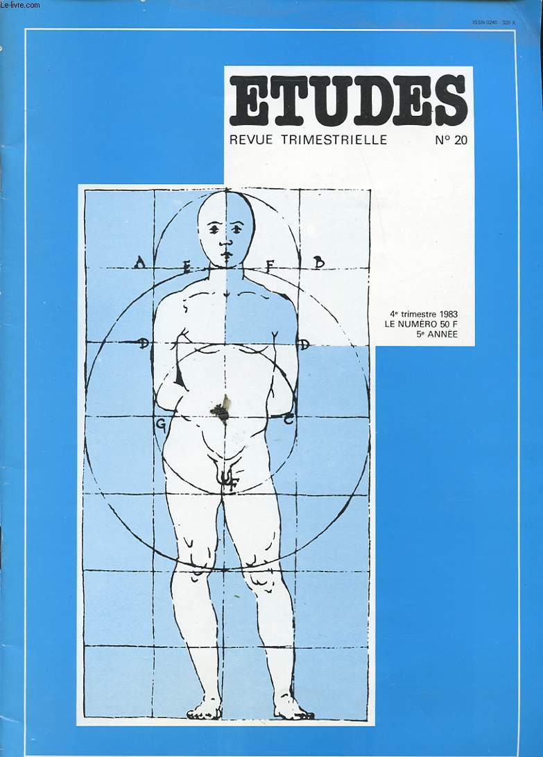 ETUDES N20 1983 : Homeopathie : Le savoir medical. Le fond et la mthode. Acupuncture : Le declenchement de l accouchement.....