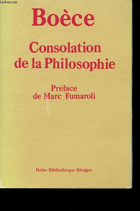 CONSOLATION DE LA PHILOSOPHIE