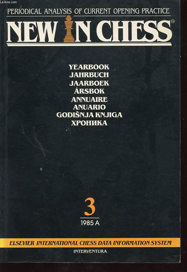 NEW IN CHESS YEARBOOK 3 1985 A