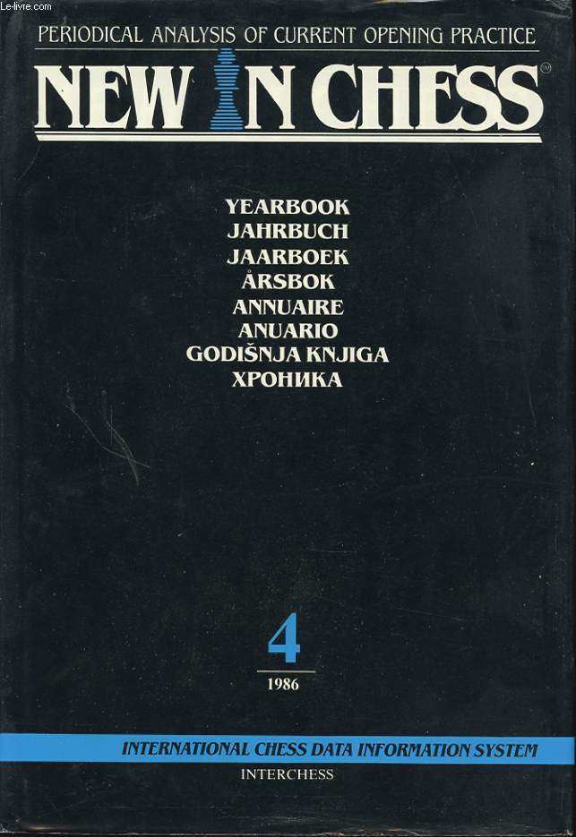 NEW IN CHESS YEARBOOK 4 1986