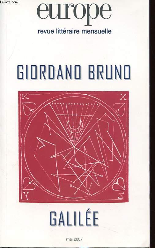 EUROPE N 937 : GIORDANO BRUNO - GALILE