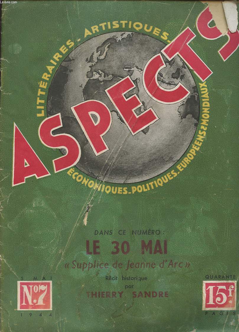 ASPECTS N7 1944 : LE 30 MAI 
