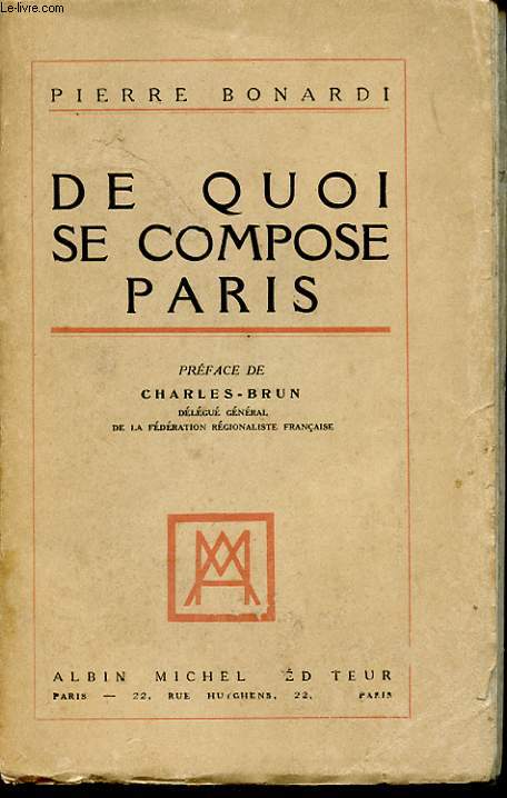DE QUOI SE COMPOSE PARIS