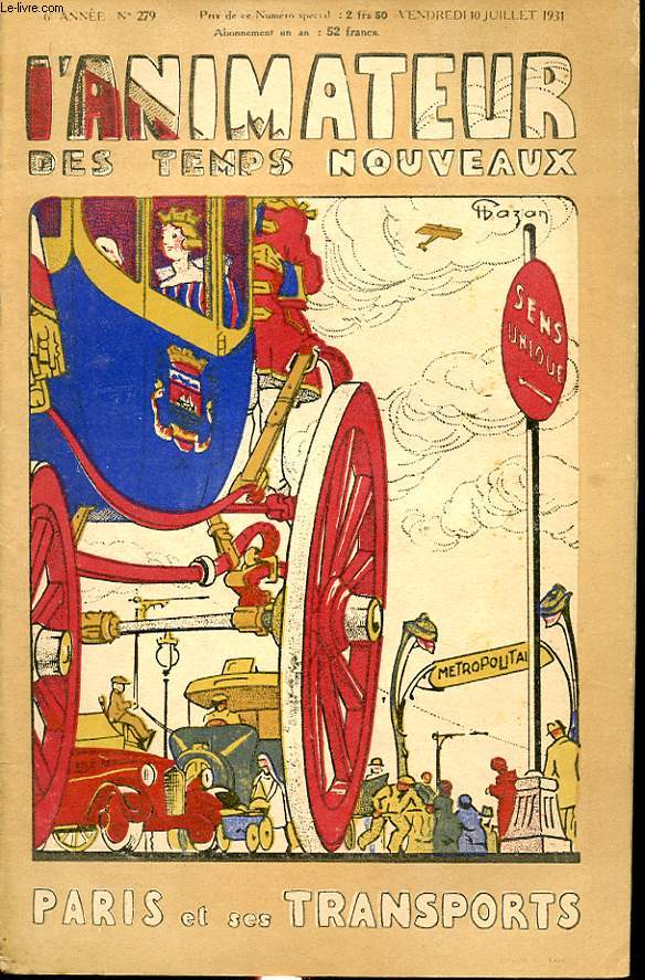 L ANIMATEUR DES TEMPS NOUVEAUX N 279 : Paris et ses transports
