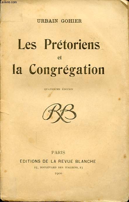 LES PRETORIENS ET LA CONGREGATION