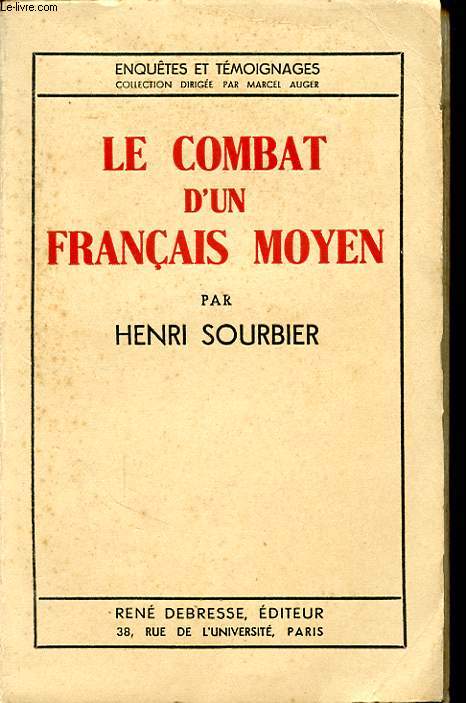 LE COMBAT D UN FRANCAIS MOYEN