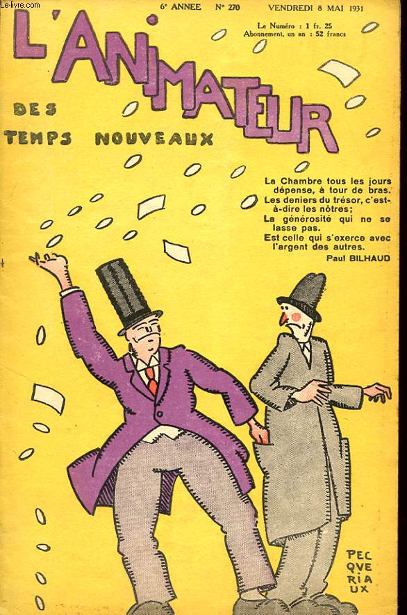 L ANIMATEUR DES TEMPS NOUVEAUX N 270 VENDREDI 8 MAI 1931