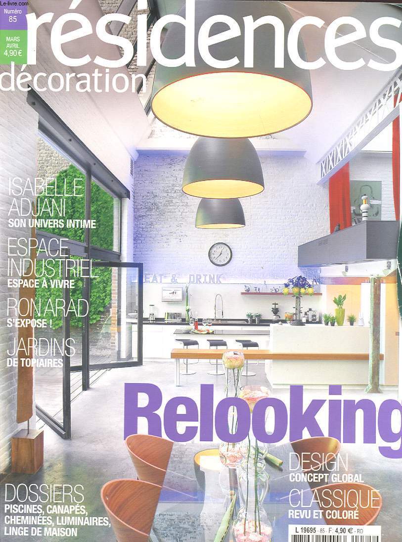 RESIDENCES DECORATION N85 ISABELLE ADJANI SON UNIVERS INTIME... RELOOKING