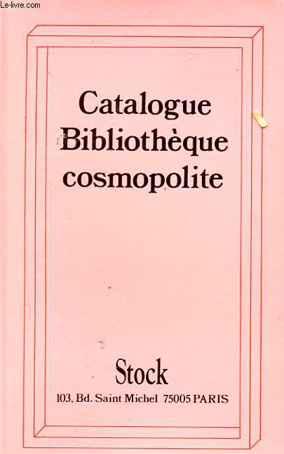 CATALOGUE BIBLIOTHEQUE COSMOPOLITE