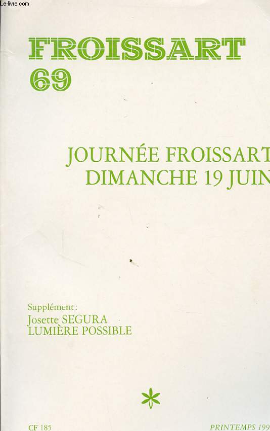 JOURNEE FROISSART DIMANCHE 19 JUIN