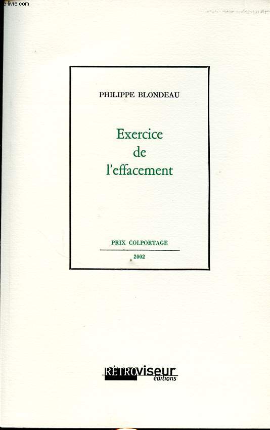 EXERCICE DE L EFFACEMENT