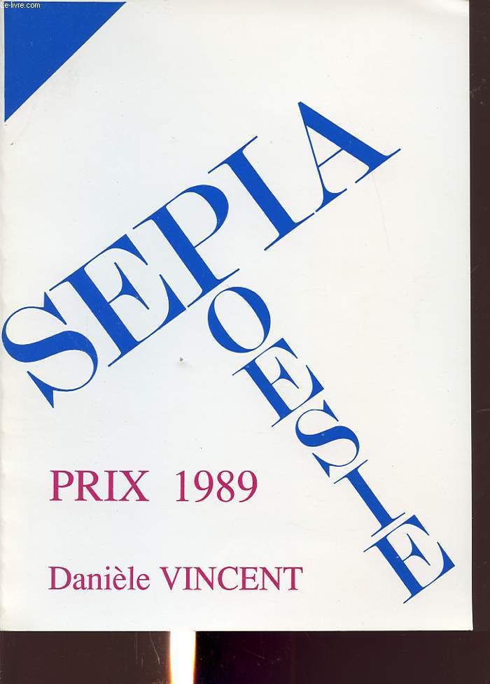 SEPIA POESIE PRIX 1989