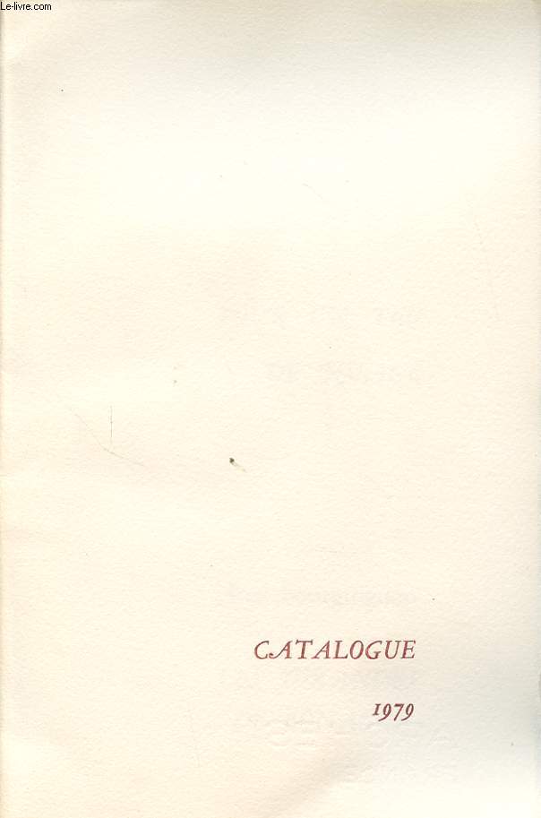 CATALOGUE 1979 : POUR UN PEU DE NUAGE -
