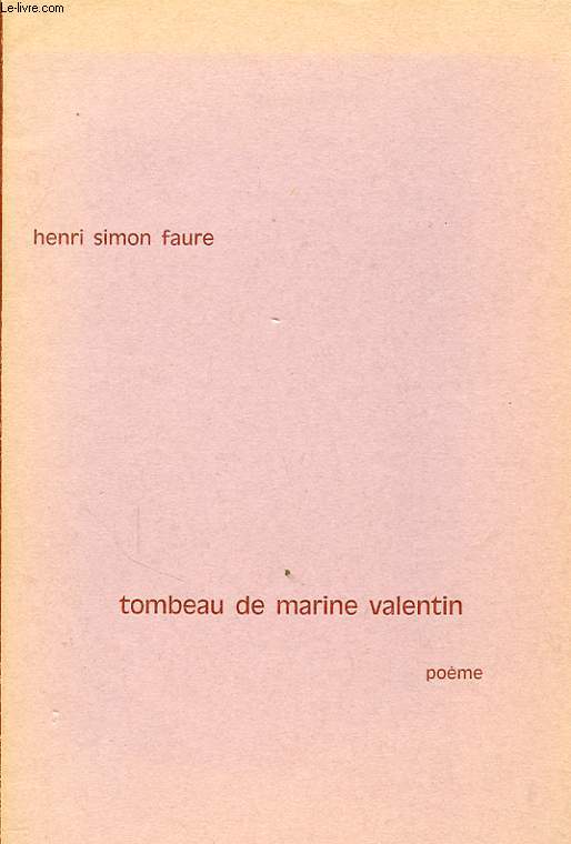 TOMBEAU DE MARINE VALENTIN