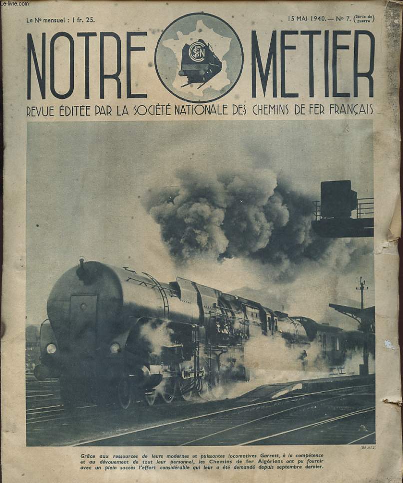 NOTRE METIER N7 15 MAI 1940