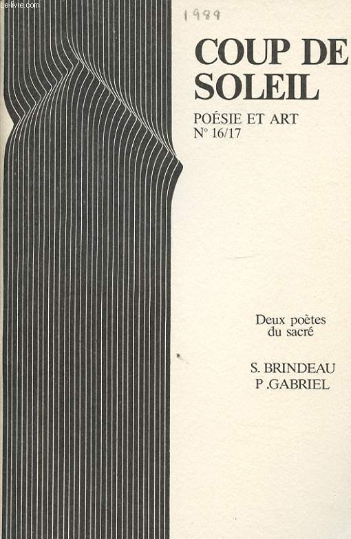 DEUX POETES DU SACRE : S. BRINDEAU ET P. GABRIEL