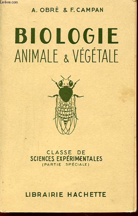 BIOLOGIE ANIMALE ET VEGETALE CLASSE DE SCIENCES EXPERIMENTALES