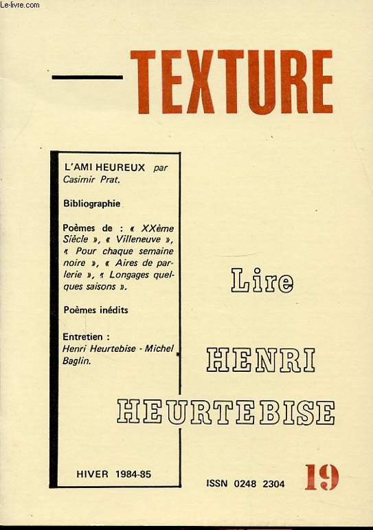 LIRE HENRI HEURTEBISE