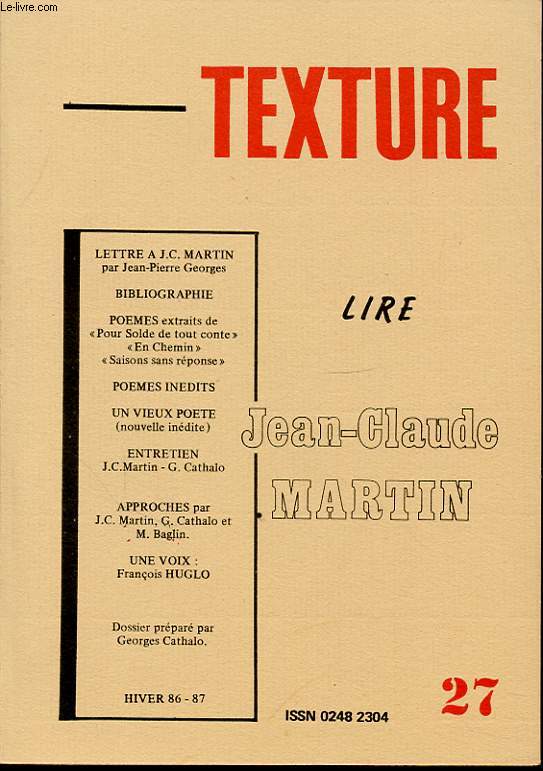 LIRE JEAN CLAUDE MARTIN