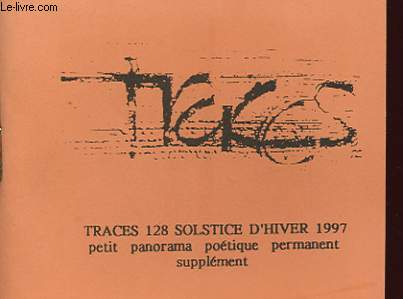 TRACES 128 SOLSTICE D HIVER 1997