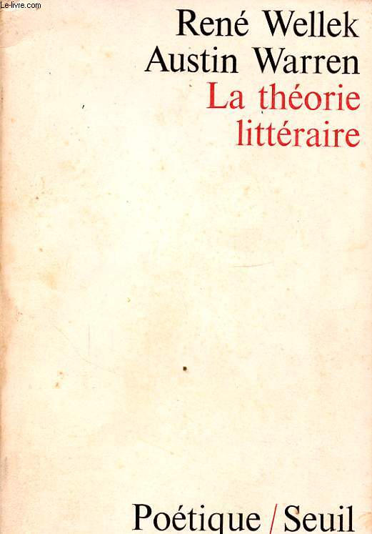 LA THEORIE LITTERAIRE