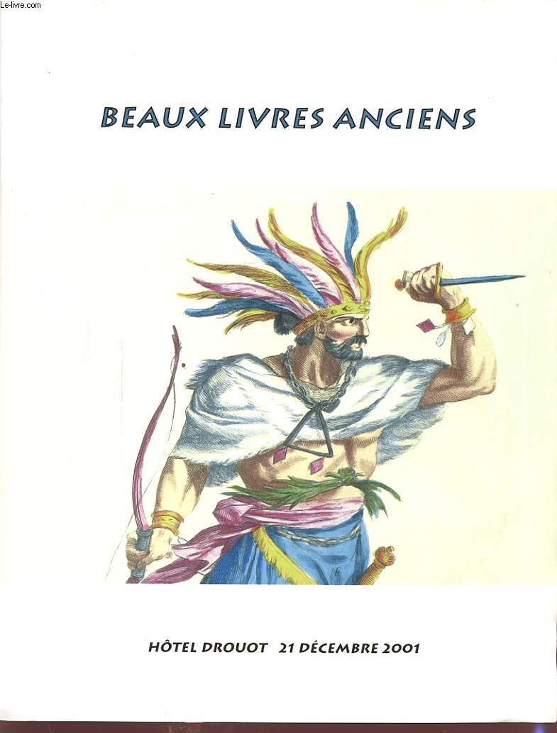 CATALOGUE VENTES AUX ENCHERES BEAUX LIVRES ANCIENS