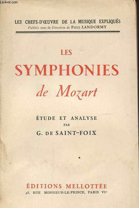 LES SYMPHONIES DE MOZART