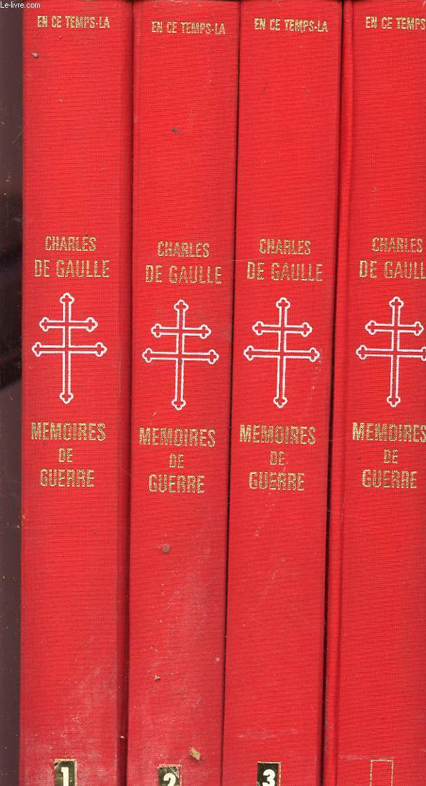 MEMOIRES DE GUERRE : CHARLE DE GAULLE EN 4 VOLUMES