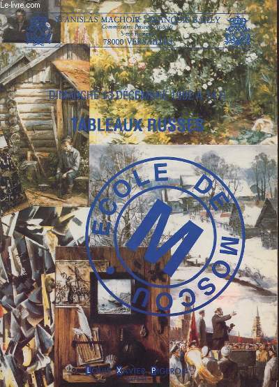 CATALOGUE DE VENTE AUX ENCHERES :TABLEAUX RUSSES ECOLE DE MOSCOU
