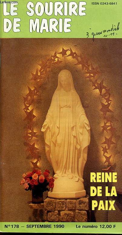 LE SOURIRE DE MARIE N178 : Reine de la paix...