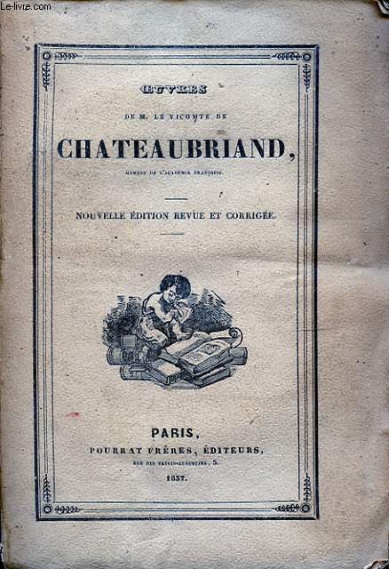 OEUVRES DE M. LE VICOMTE DE CHATEAUBRIAND TOME XX MELANGES POLITIQUES II