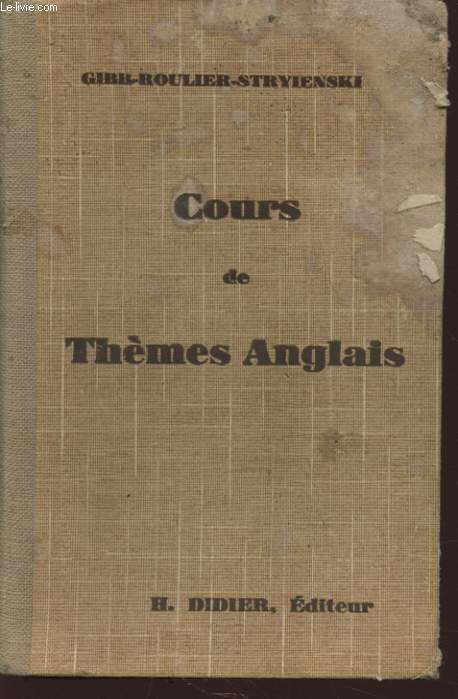 COURS DE THEMES ANGLAIS