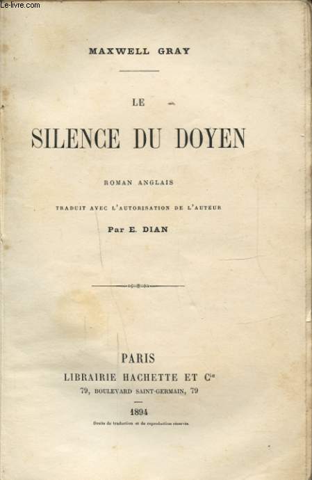 LE SILENCE DU DOYEN